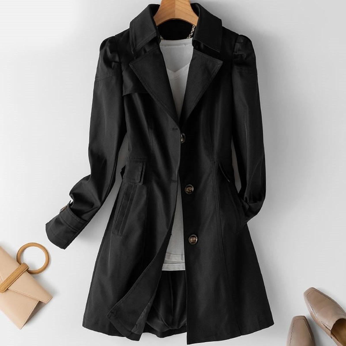 Classic Water Resistant Ladies Trench Coat