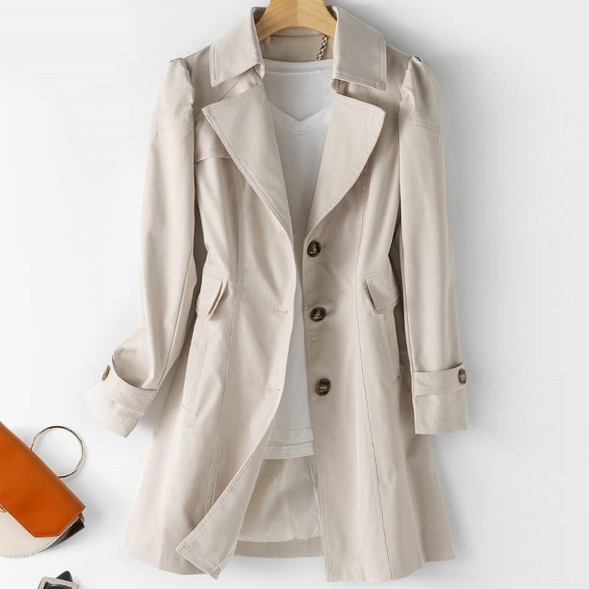 Classic Water Resistant Ladies Trench Coat - BritishElegance