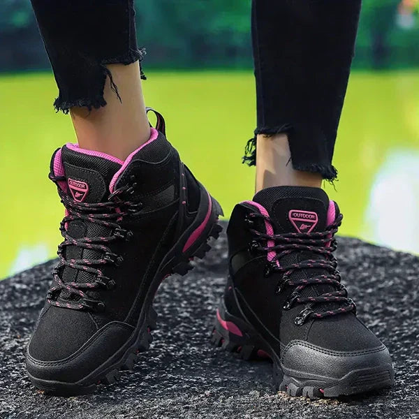 Warm Waterproof Hiking Boots for Women with Good Arch Support