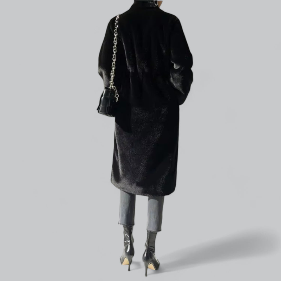 Women’s Elegant Fluffy Faux Fur Coat