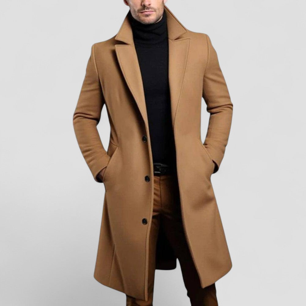 Men’s Tailored Single-Breasted Topcoat