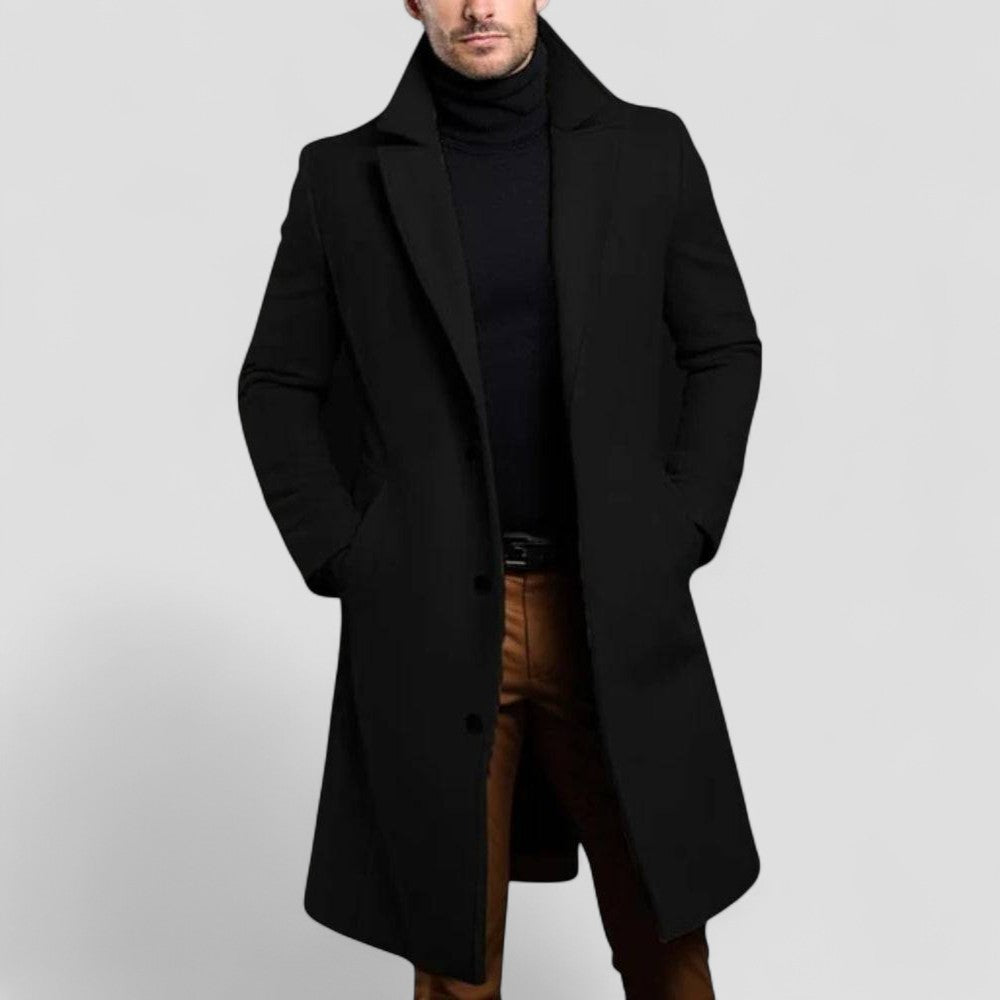Men’s Tailored Single-Breasted Topcoat