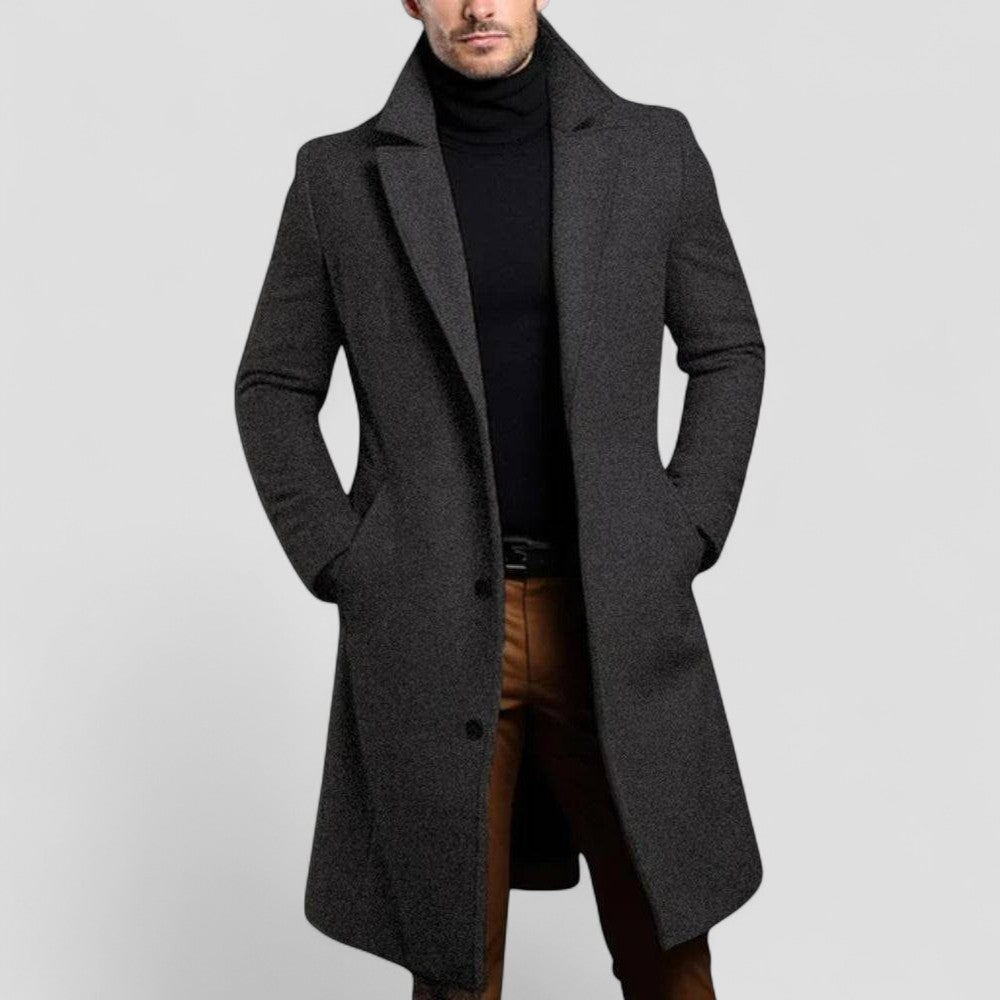 Men’s Tailored Single-Breasted Topcoat