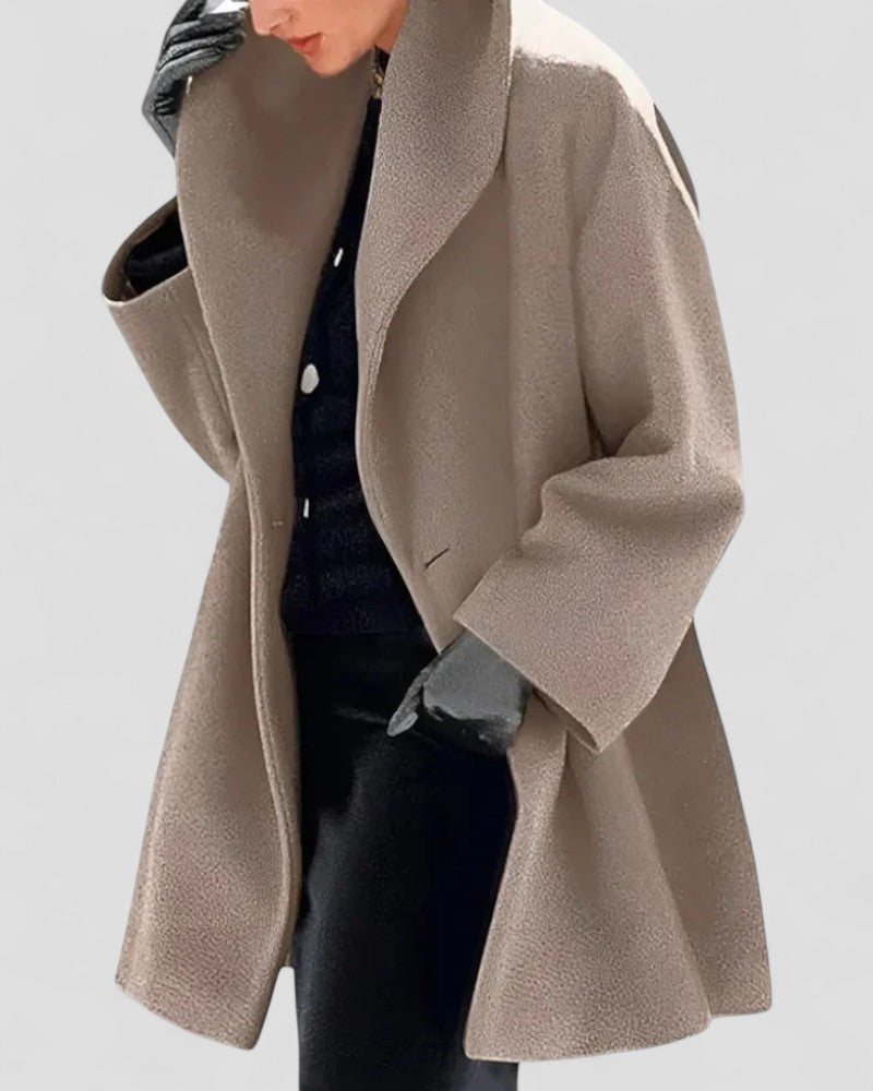 Women’s Casual Buttoned Windbreaker Coat