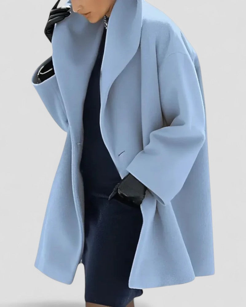 Women’s Casual Buttoned Windbreaker Coat