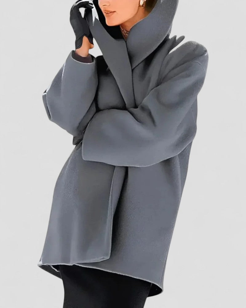 Women’s Casual Buttoned Windbreaker Coat