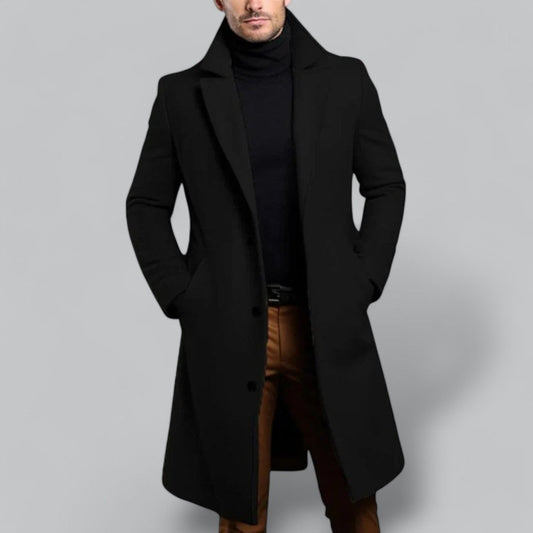 Men’s Tailored Long Overcoat