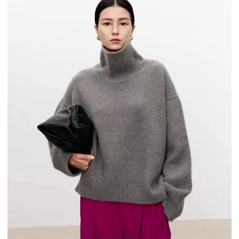 Women’s Pure Cashmere Turtleneck Sweater