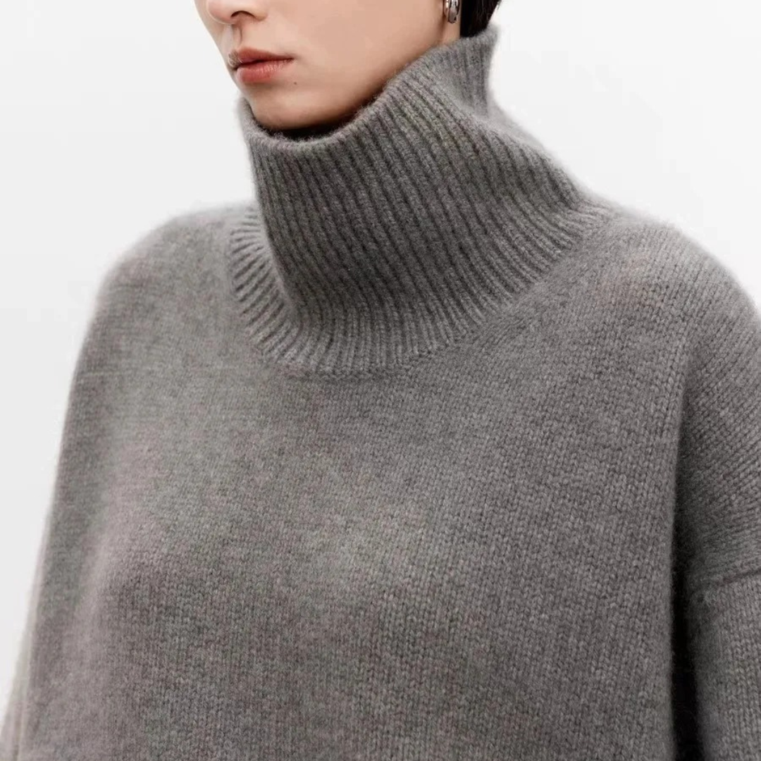 Women’s Pure Cashmere Turtleneck Sweater