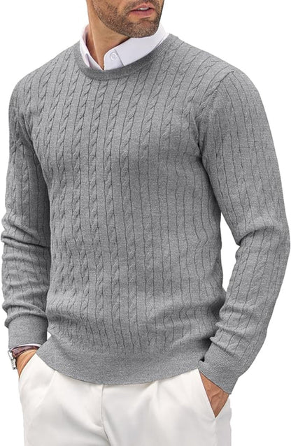 Arthur | Men's Slim Fit Fine Knit Crew Neck Sweater