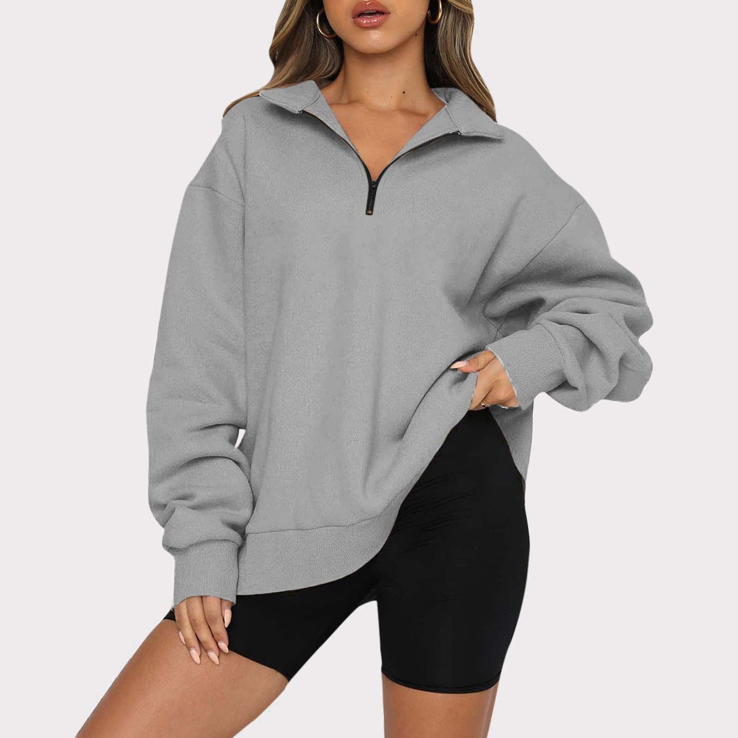 Warm Zipped Winter Sweater