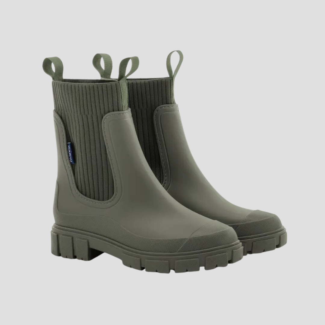 Women’s Rainproof Knit Shaft Boots