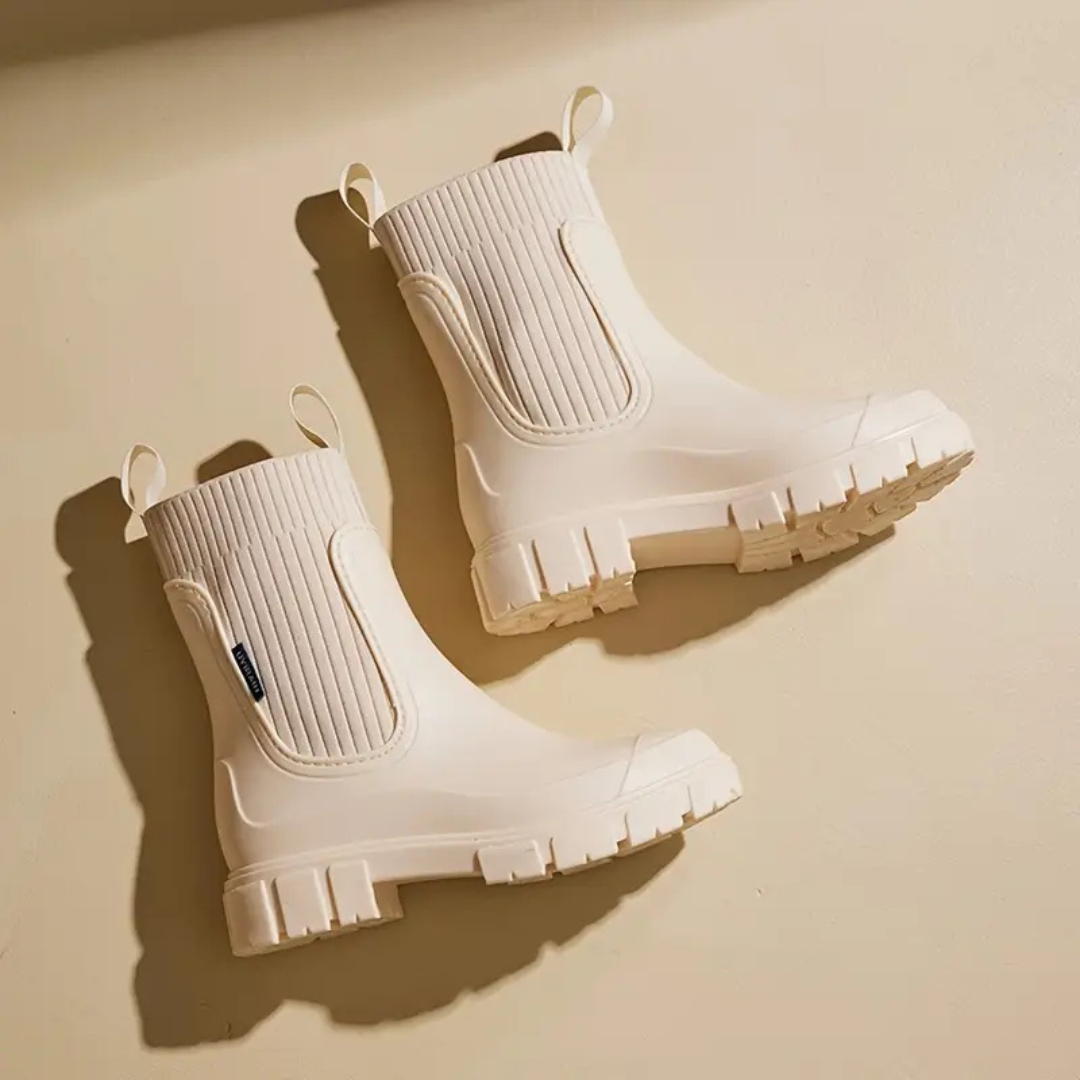Women’s Rainproof Knit Shaft Boots