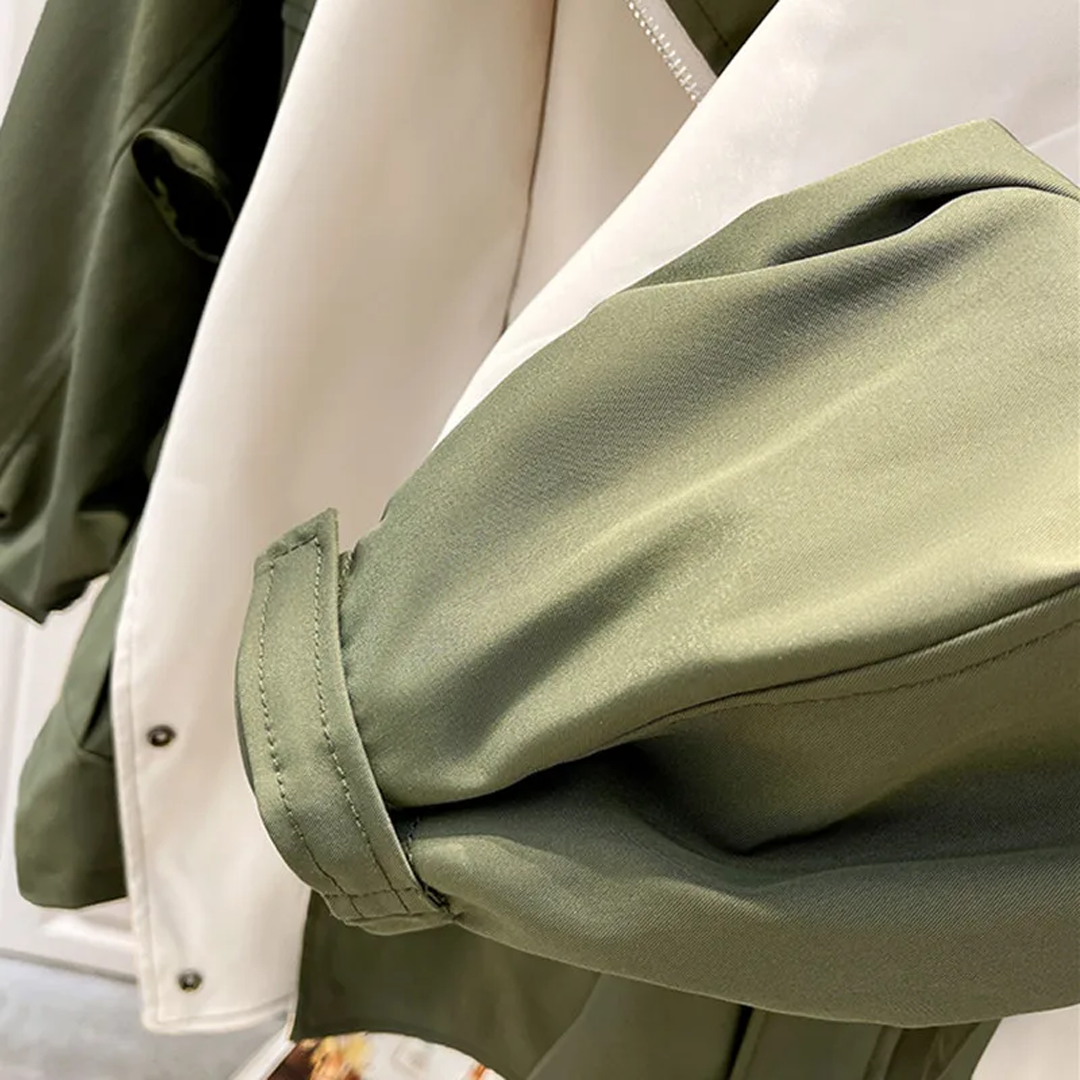 Women’s High-Collar Cape Lapel Short Coat