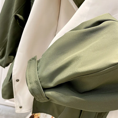 Women’s High-Collar Cape Lapel Short Coat