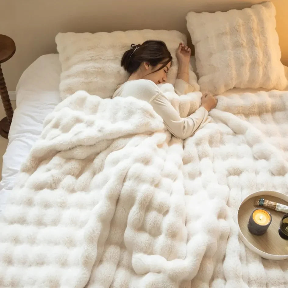 Soft Wool Blanket for Warm Cozy Nights