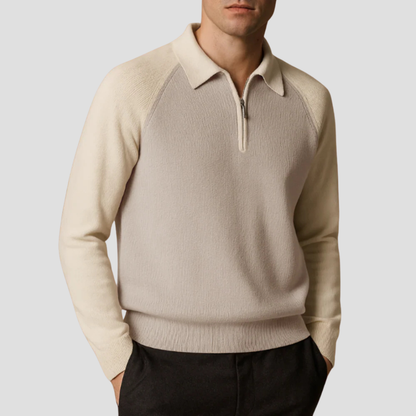 Men’s Half-Zip Polo Collar Pullover