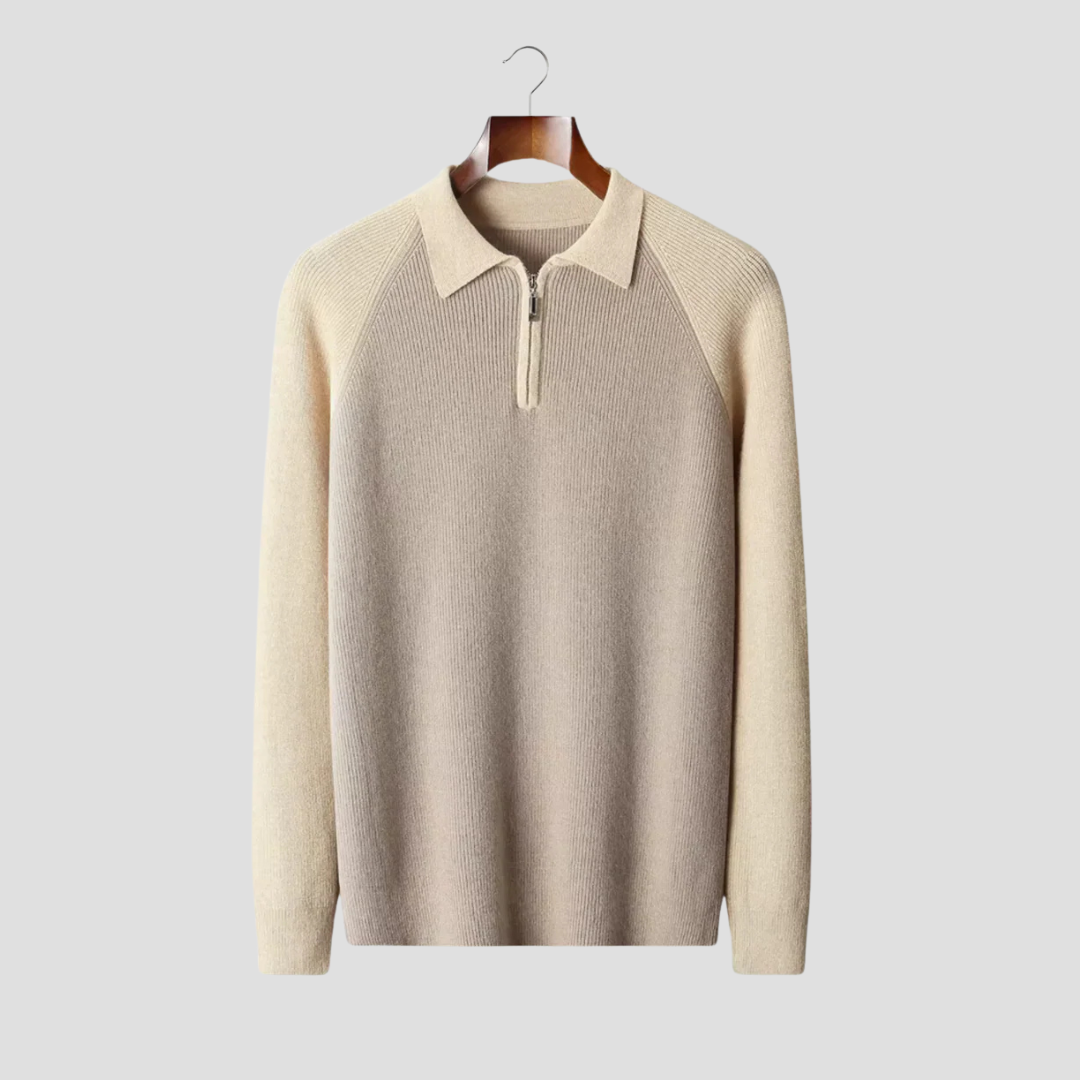 Men’s Half-Zip Polo Collar Pullover