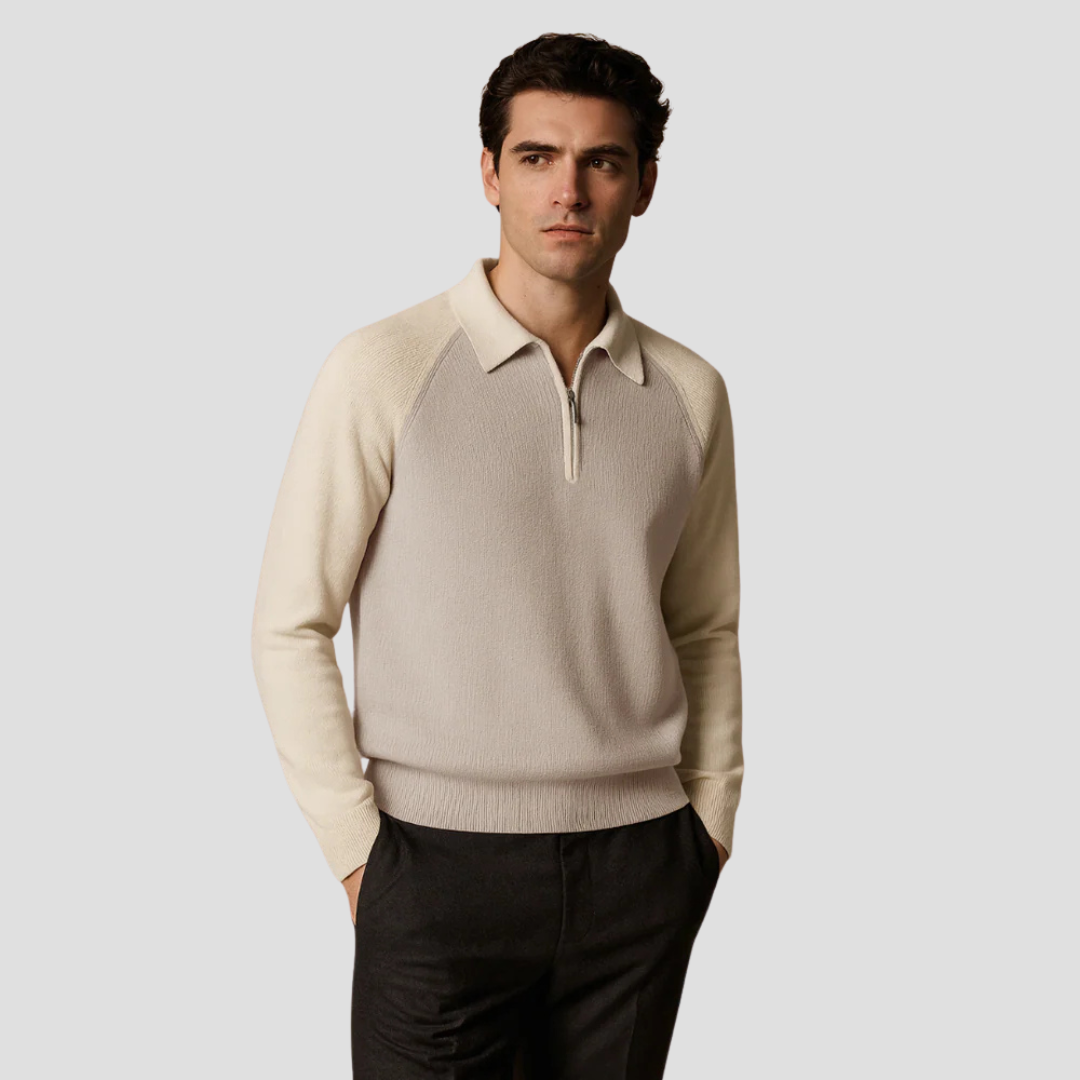 Men’s Half-Zip Polo Collar Pullover
