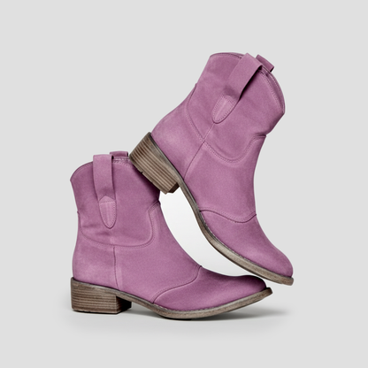 Women’s Suede Slouched Western Cowboy Boots