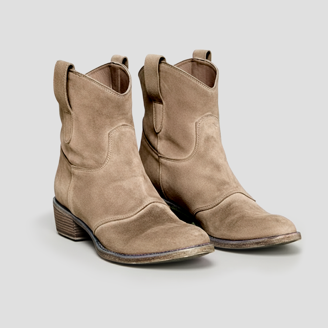 Women’s Suede Slouched Western Cowboy Boots