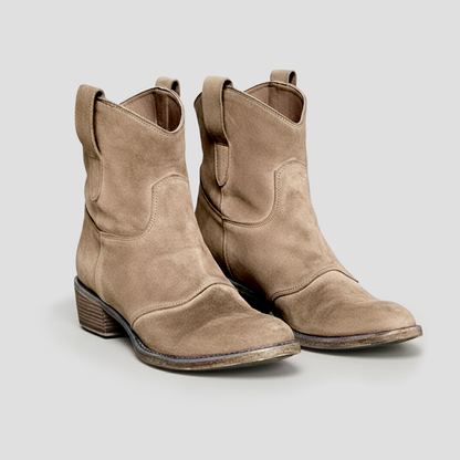 Women’s Suede Slouched Western Cowboy Boots