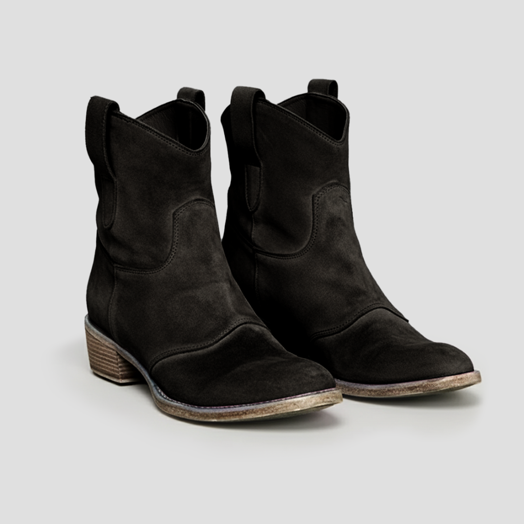 Women’s Suede Slouched Western Cowboy Boots