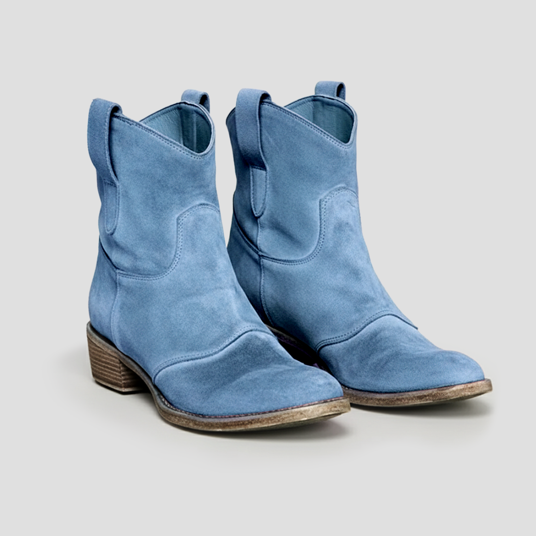 Women’s Suede Slouched Western Cowboy Boots