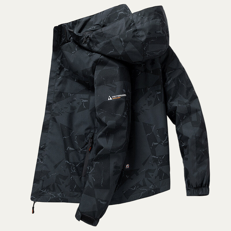 Men’s Technical Hooded Outdoor Shell Jacket