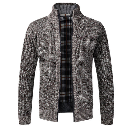 Cevori Knitted Long Sleeve Zip Cardigan