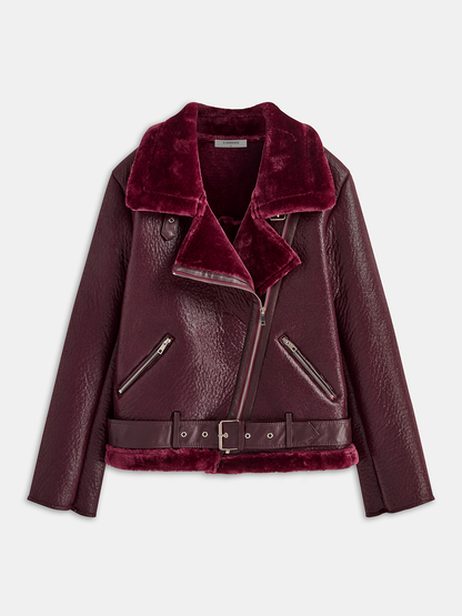 Maren | Zipper Belted Soft Fleece Jacket