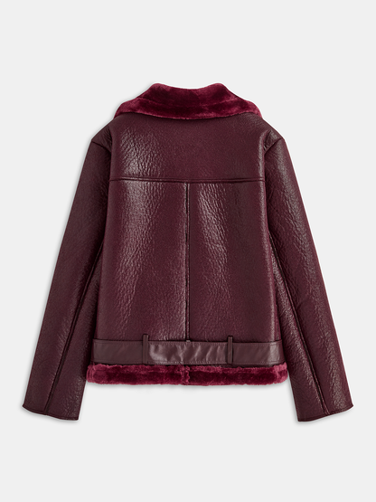 Maren | Zipper Belted Soft Fleece Jacket
