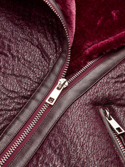 Maren | Zipper Belted Soft Fleece Jacket