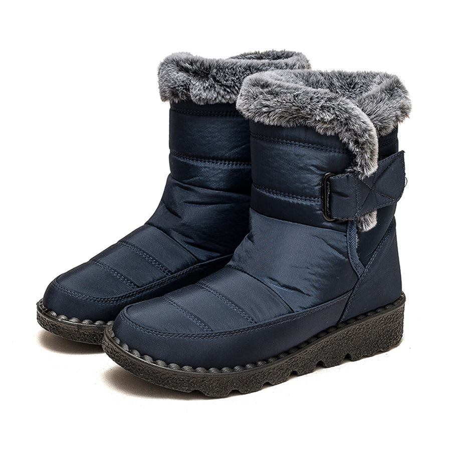 Luxury Women's Warm Snow Boots with Faux Fur Lining
