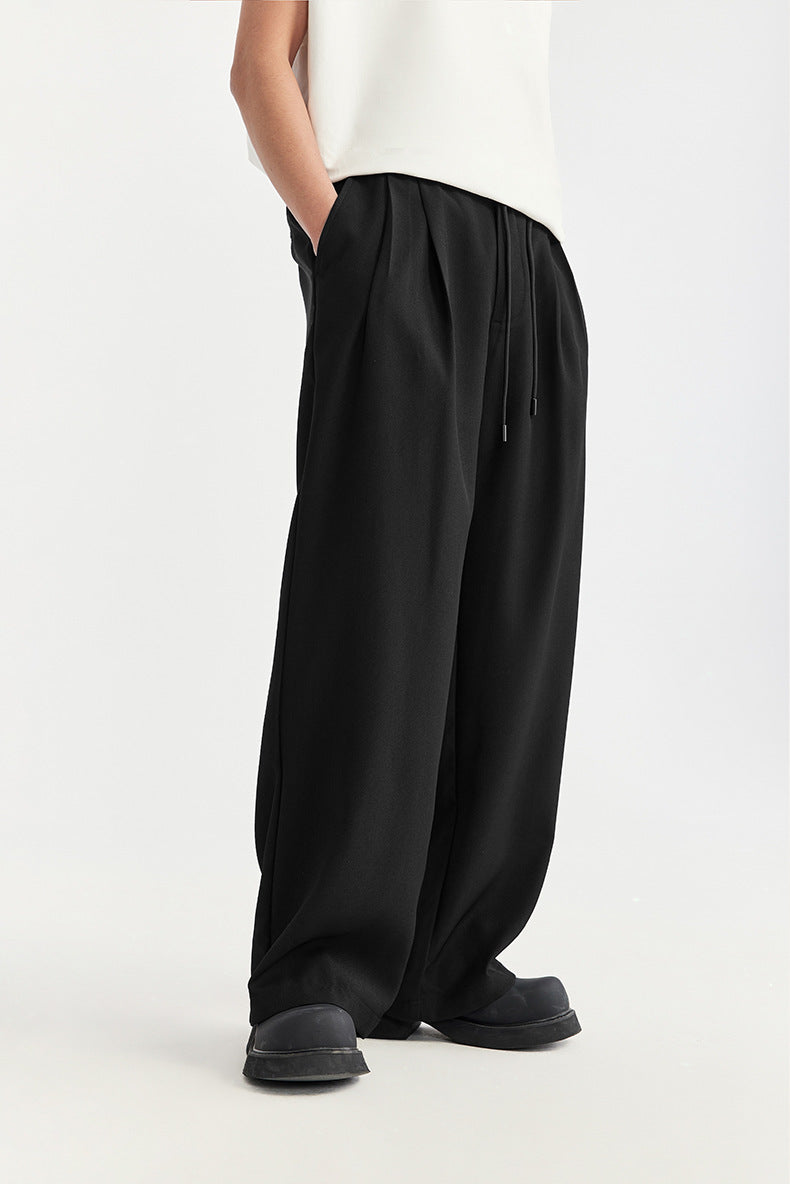 Relaxed Fit Men's Elastic Waist Pants - BritishElegance
