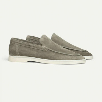 Matte Suede Slip-On Loafers