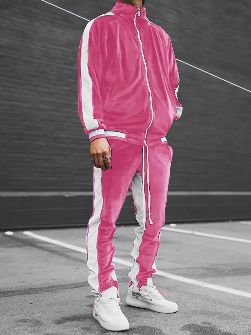 Men's Jackson Velvet Full-Zip Tracksuit