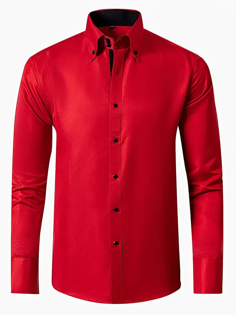 Classic Mens Dress Shirt with Buttons
