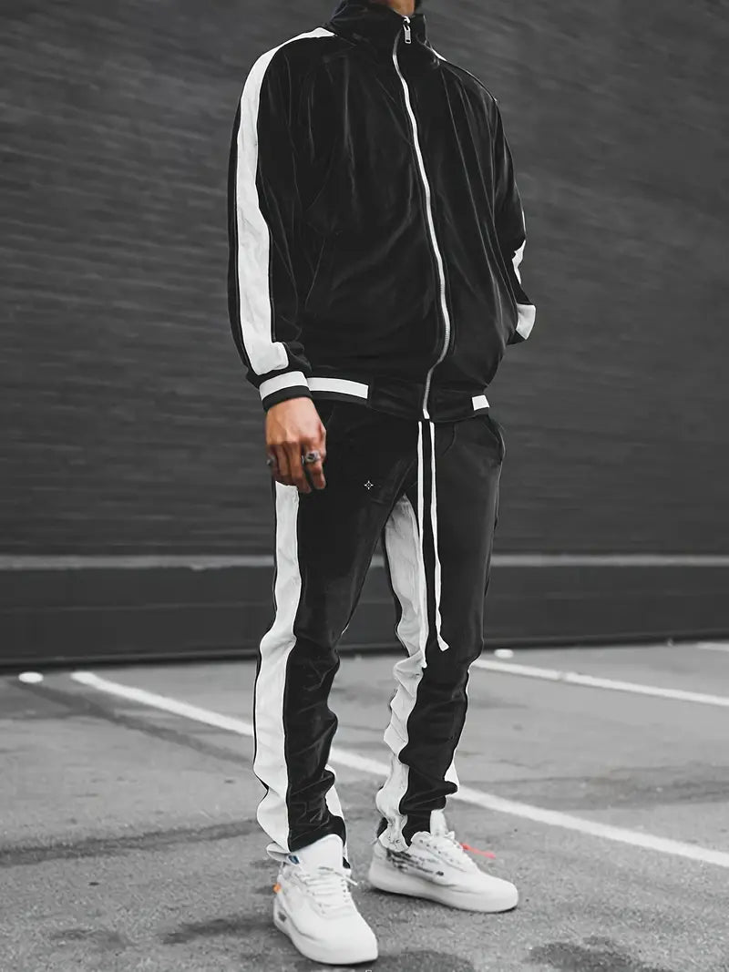 Men's Jackson Velvet Full-Zip Tracksuit