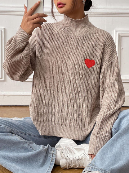 Women's Warm Khaki Crew Neck Cashmere Sweater - BritishElegance