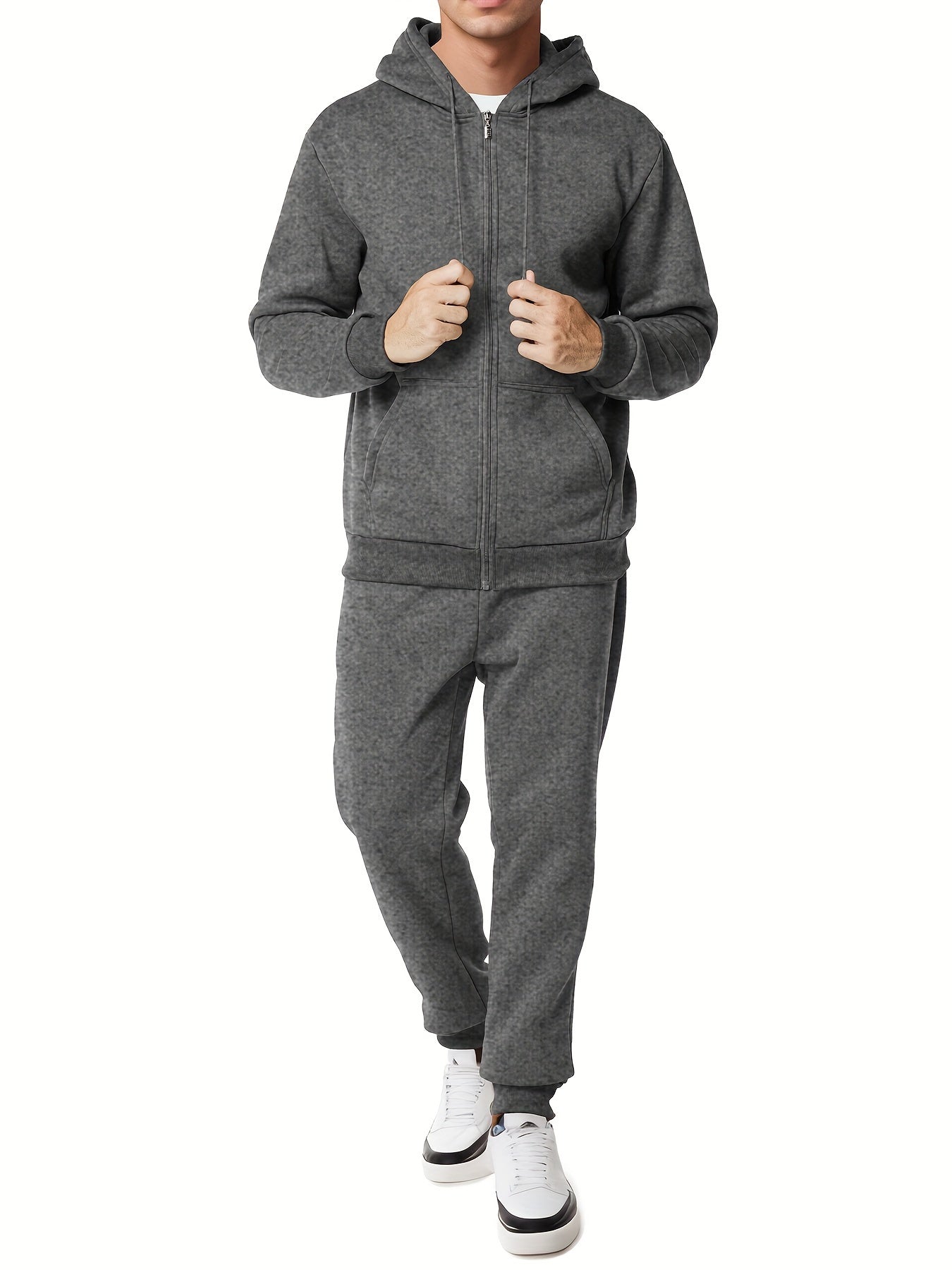 Comfortable Men's Cotton Hoodie and Pant Set Casual Wear