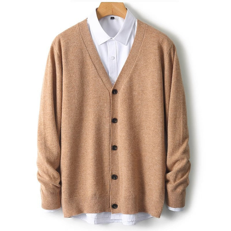 Classic Men's Button Front Sweater Cardigan