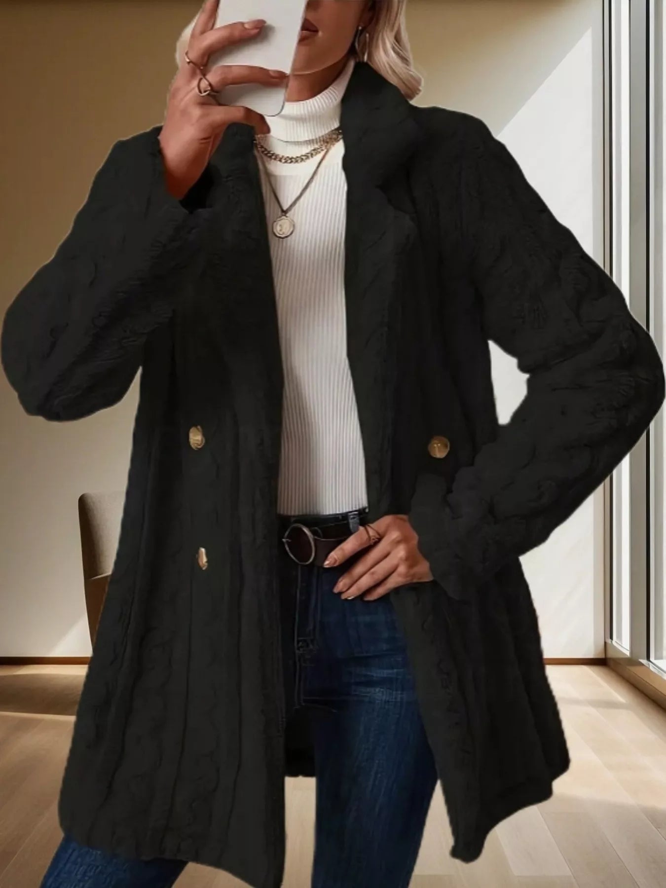 Warm Thick Parka Fleece Coat - BritishElegance