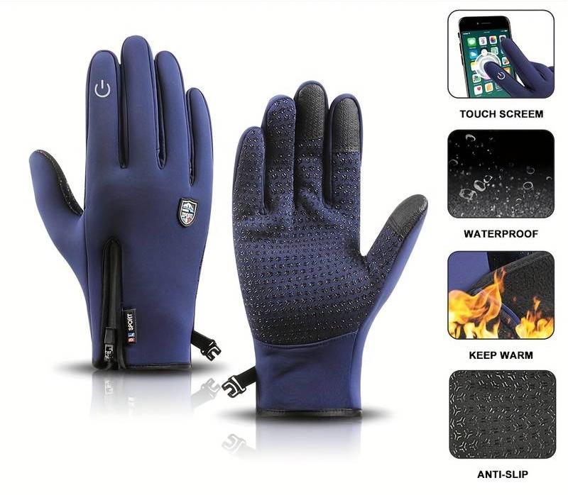 Outdoor Heated Gloves | Windproof & Waterproof – Plus Velvet Warmth