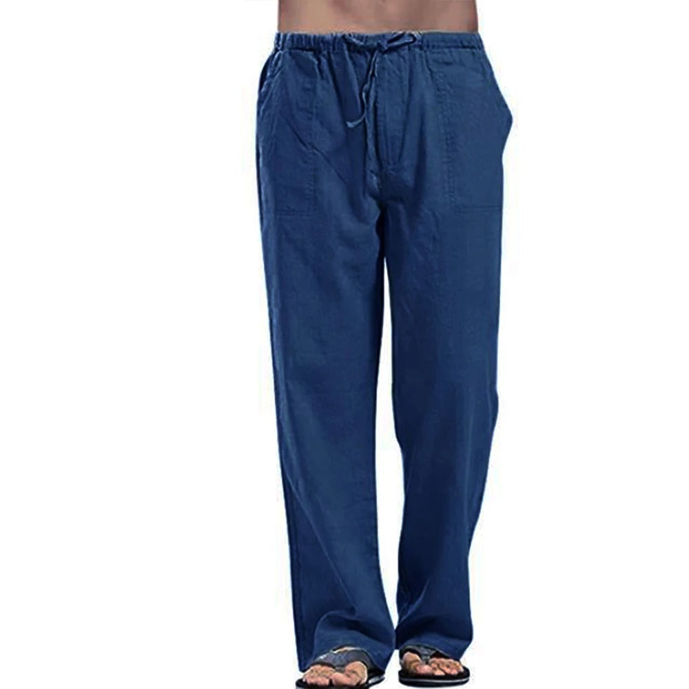 Casual British Leisure Pants with Elastic Waistband