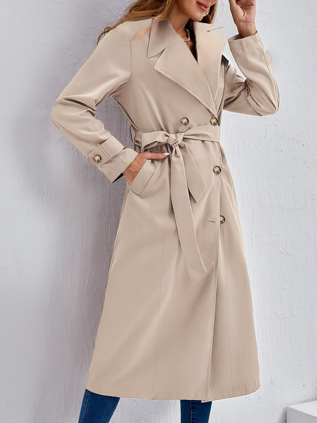 Classic Tan Waterproof Trench Coat - BritishElegance