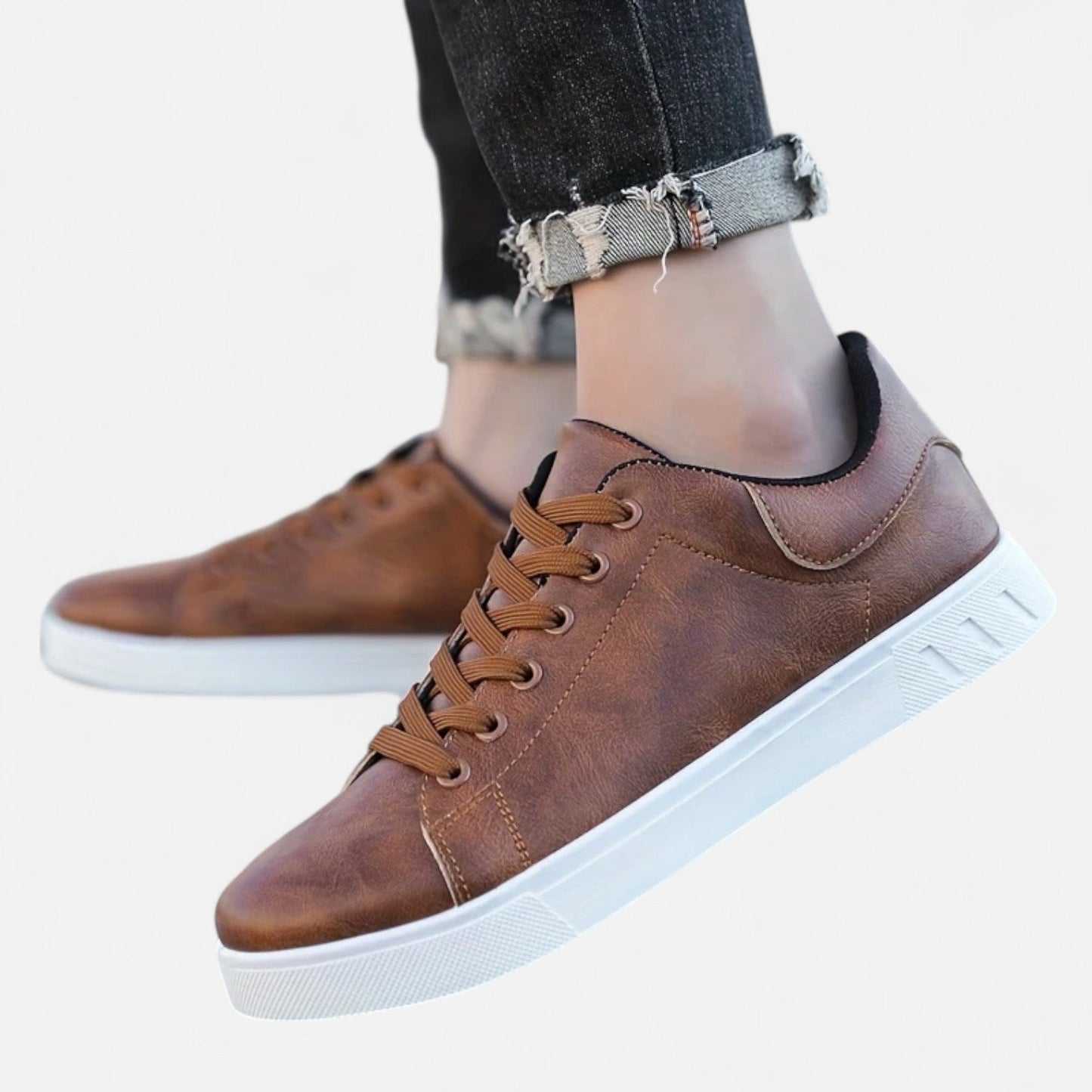 Men’s Classic Matte Lace Up Casual Sneakers