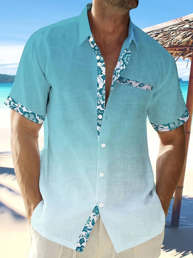 Stylish short-sleeve Timothy shirt with breast pocket