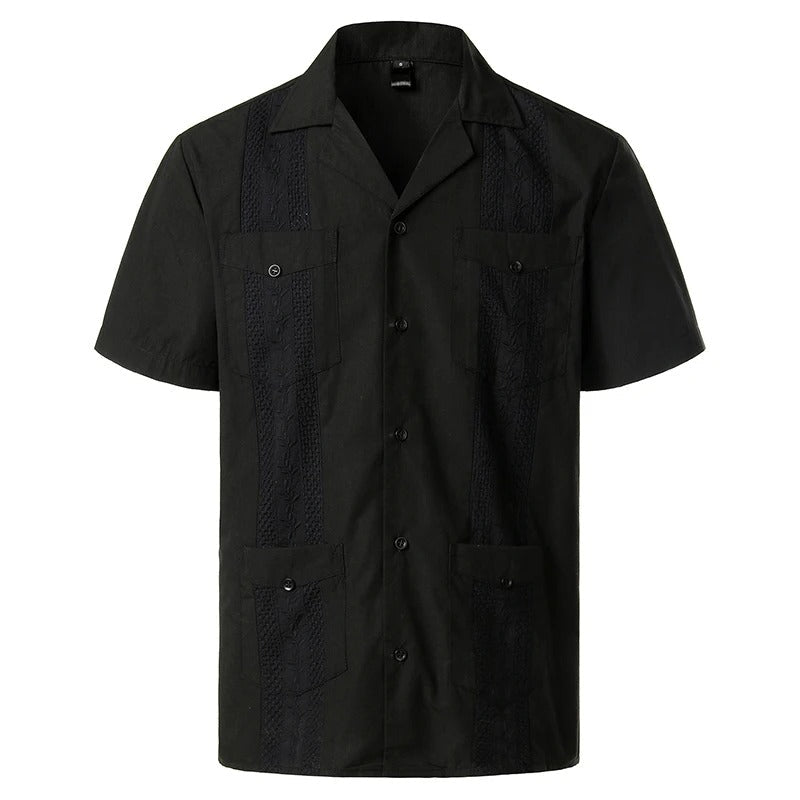 Classic Short Sleeve Shirt with Vintage Style