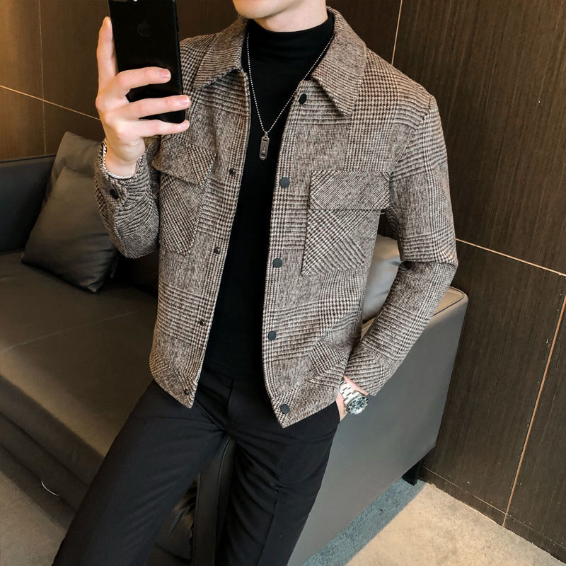Classic Plaid Flannel Jacket for Men